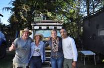 Reencontro com a Karin e o Coen, os holandeses do Lanncruising Adventure que viajam há mais de dez anos, em Cusco, no Peru